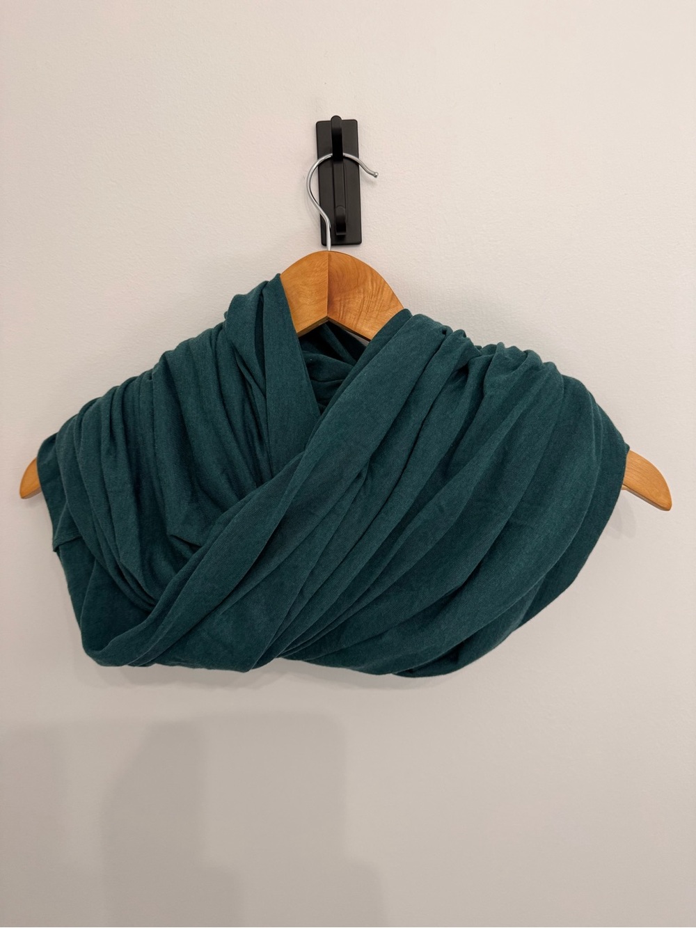 Oversized Teal Jersey Infinity Scarf Convertible Circle Scarf approx 32 x 44